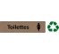 Plaque de porte économique " Toilettes femmes"