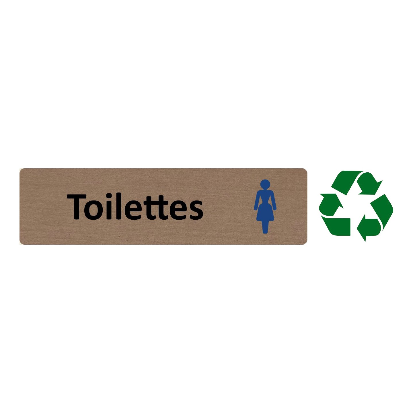 Plaque de porte économique " Toilettes femmes"