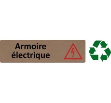 Plaque de porte économique " Armoire électrique "