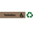 Plaque de porte économique " Toilettes handicapé "