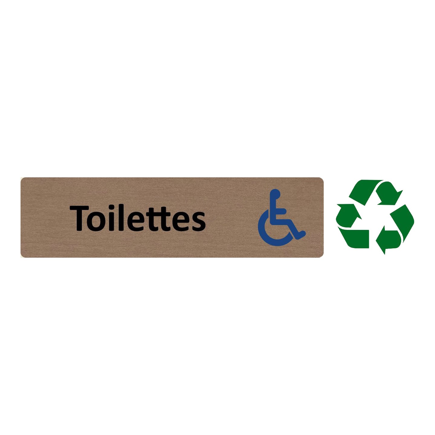Plaque de porte économique " Toilettes handicapé "
