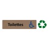 Plaque de porte économique " Toilettes handicapé "