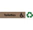 Plaque de porte économique " Toilettes handicapé "