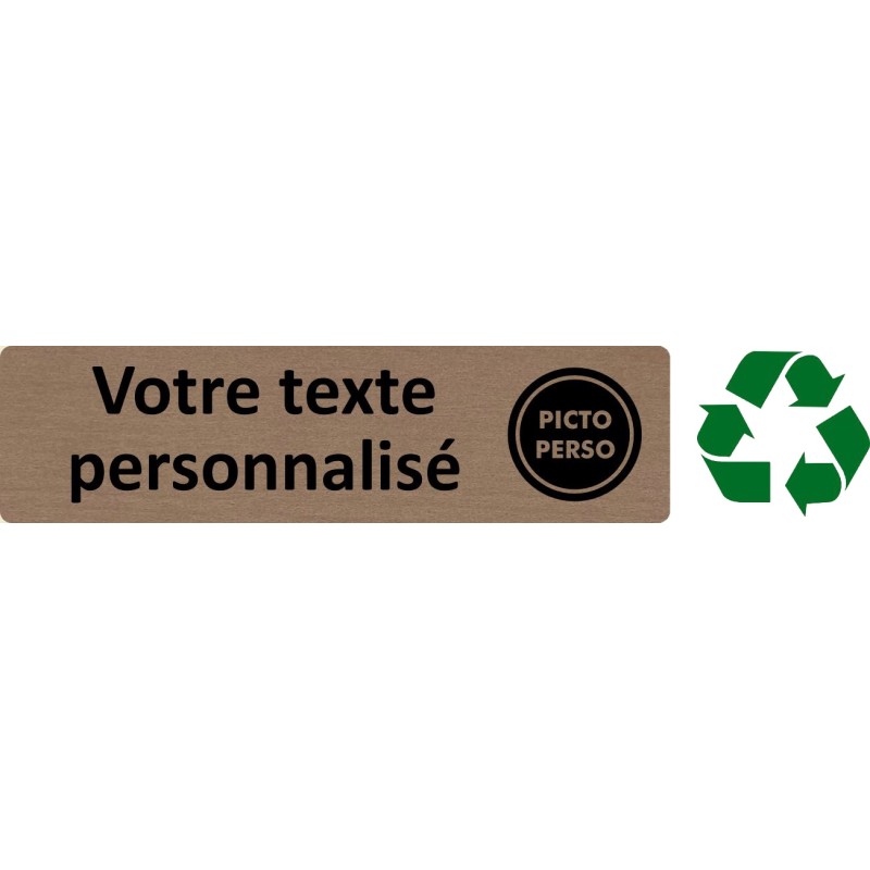 Plaque de porte économique personnalisée