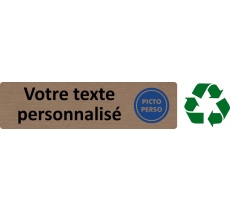 Plaque de porte standard en bois 2.0 personnalisée