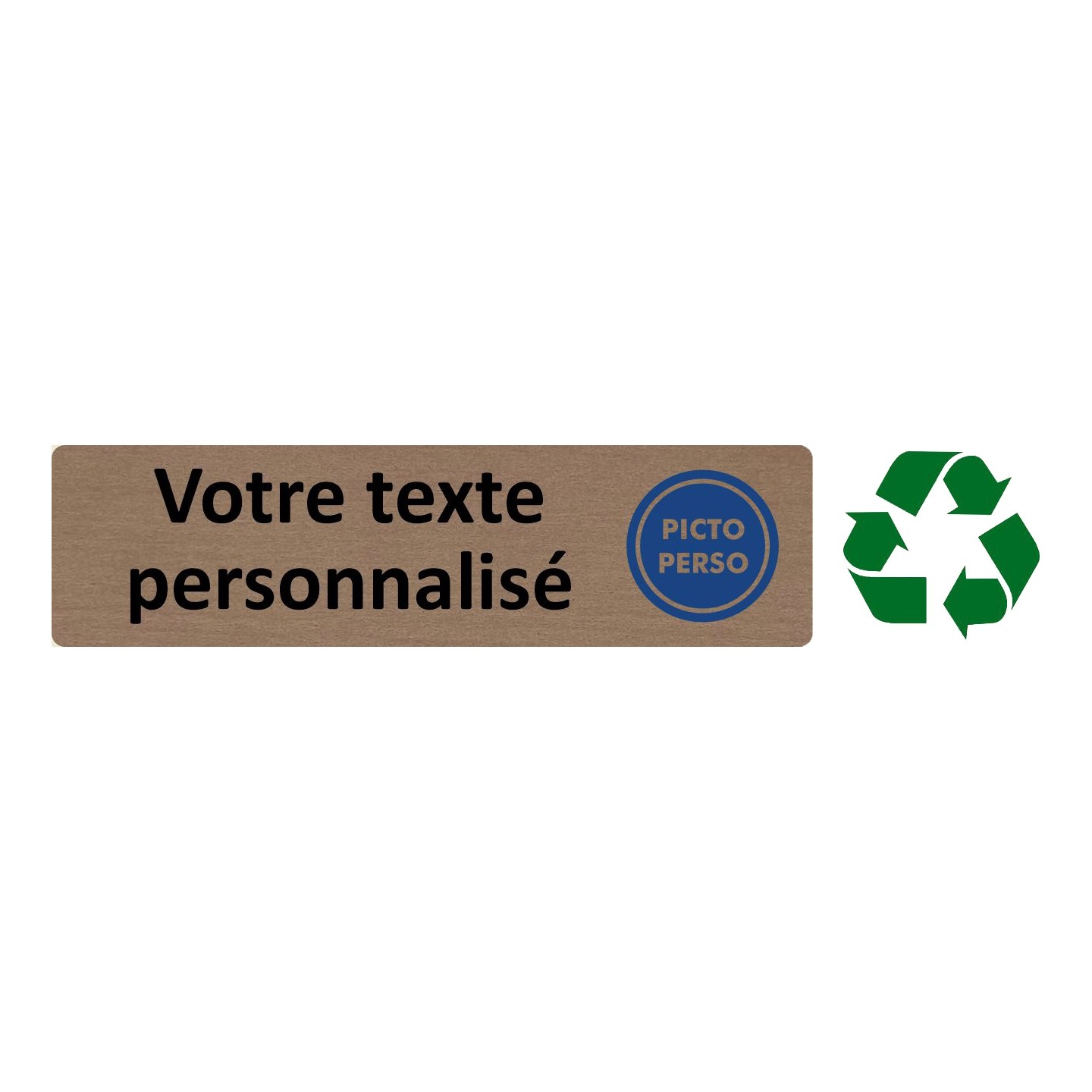 Plaque de porte économique personnalisée