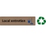 Plaque de porte standard en aluminium " Local entretien "
