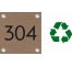 Plaque de porte avec chiffre à personnaliser, en bois
