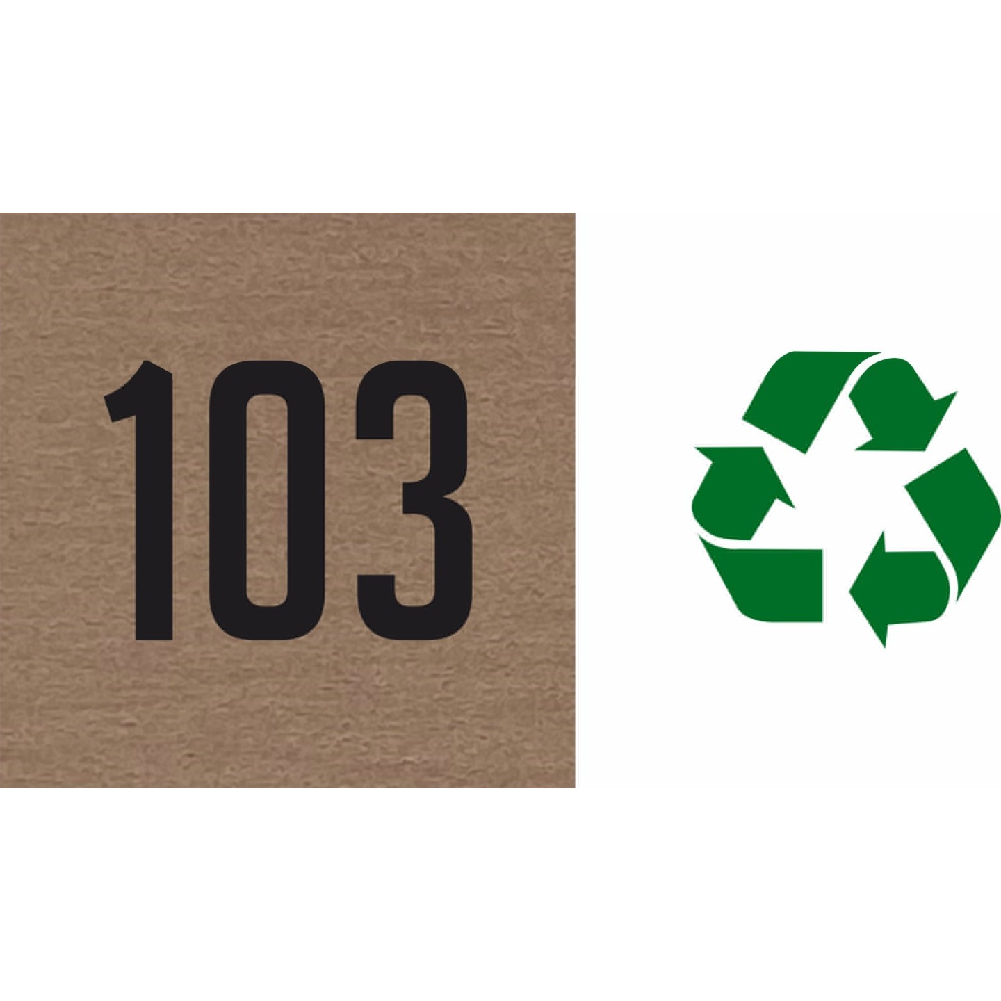 Plaque de porte avec chiffre à personnaliser, en bois