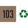 Plaque de porte avec chiffre à personnaliser, en bois