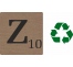 Lettre déco Scrabble en bois naturel Z