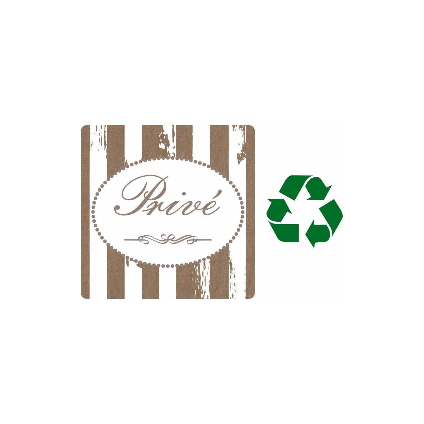 Plaque porte en bois  At home désignant un accès Privé