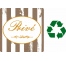 Plaque porte en bois At home désignant un accès Privé