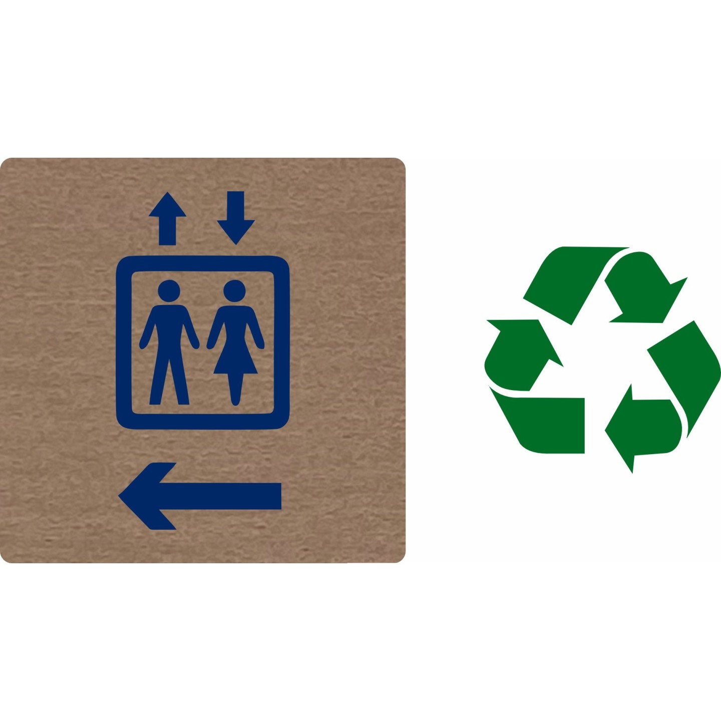 Pictogramme économique " Ascenseur à gauche "