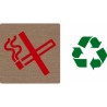 Pictogramme économique en alu  " Défense de fumer "