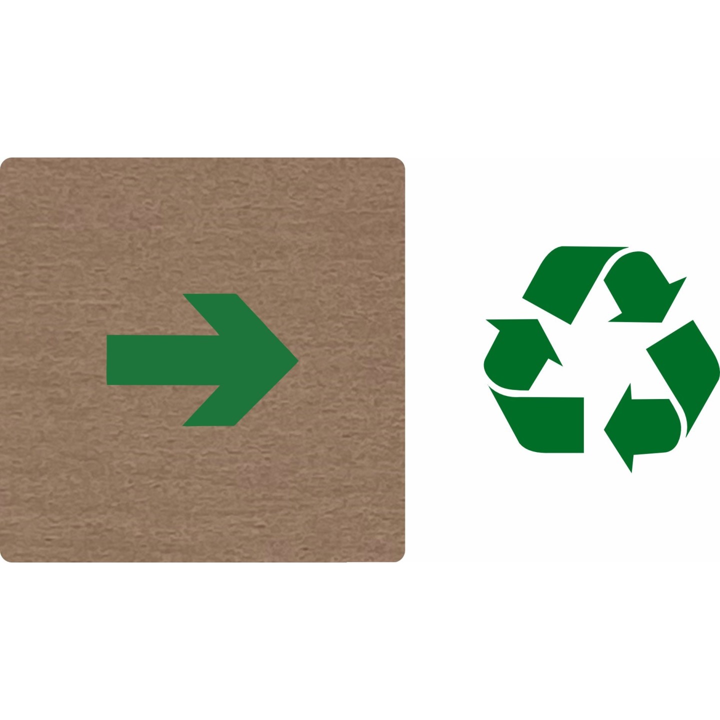 Pictogramme économique en alu " Flèche "