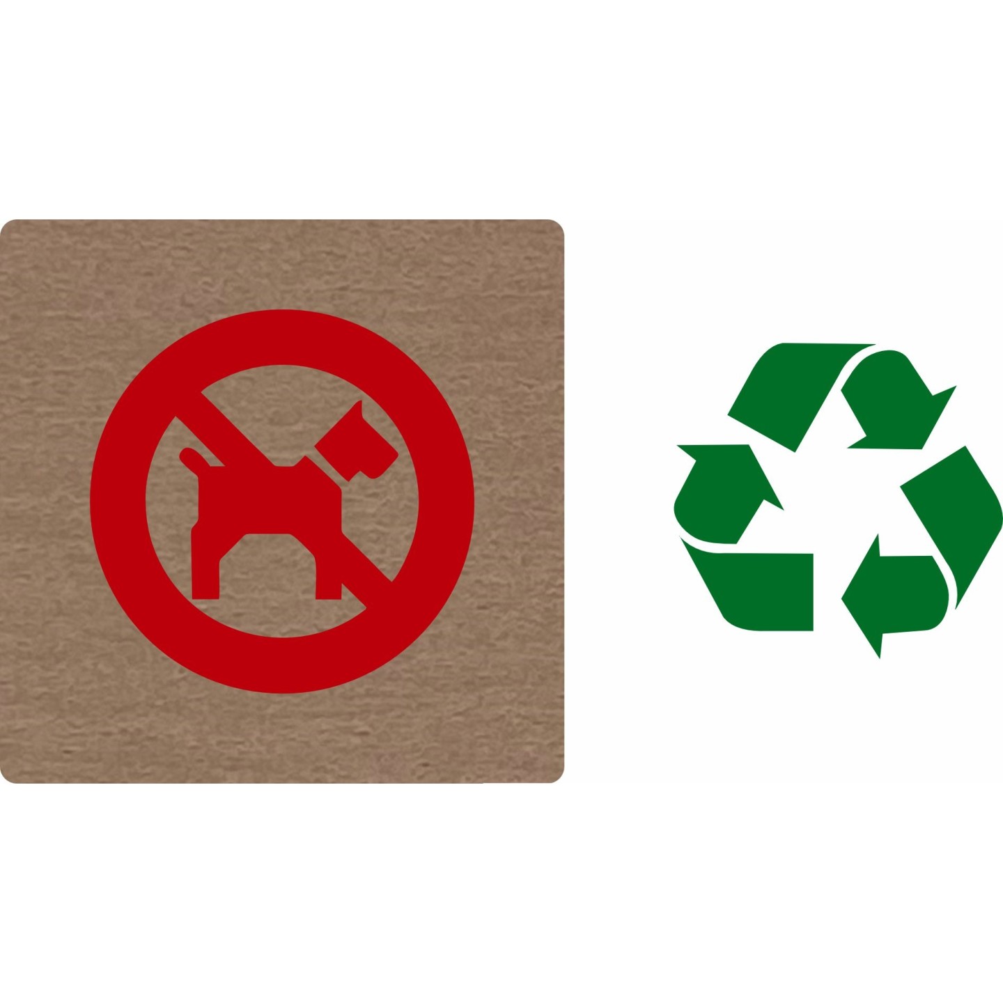 Pictogramme économique en alu " Chien interdit "