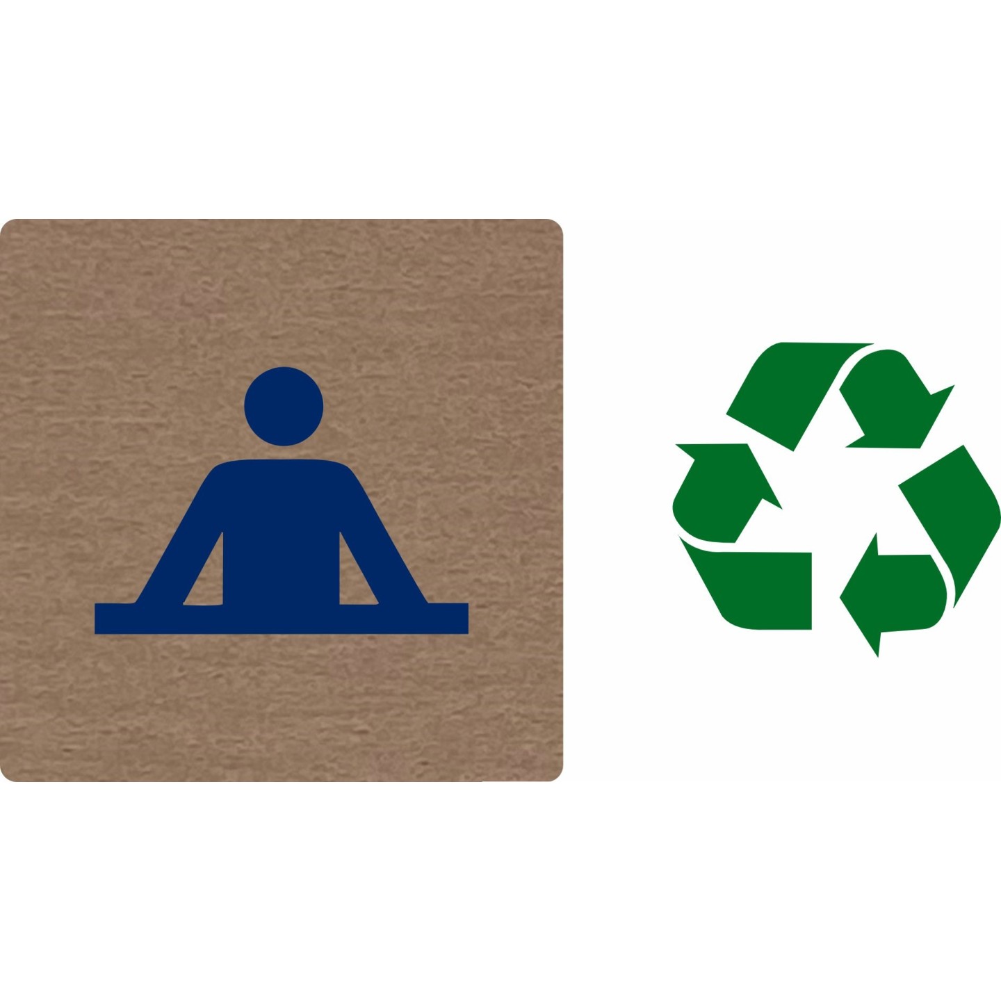 Pictogramme économique en alu " Réception "
