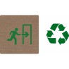 Pictogramme économique en alu " Sortie de secours à droite "