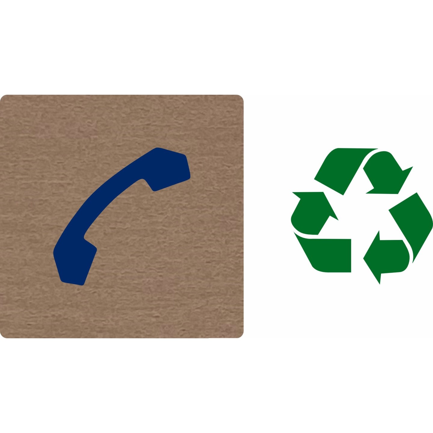 Pictogramme économique en alu " Téléphone"