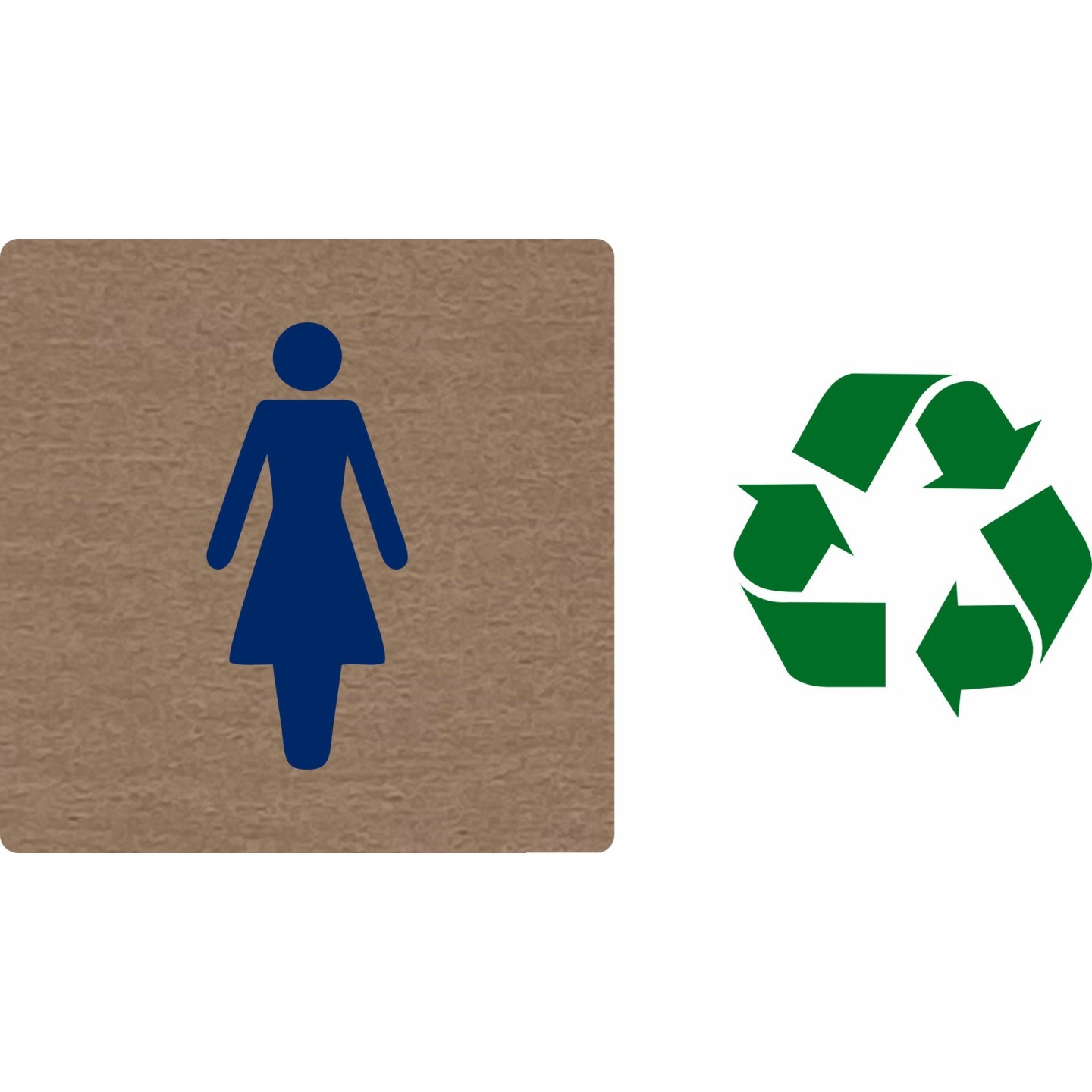Pictogramme économique en alu " Toilettes femme "