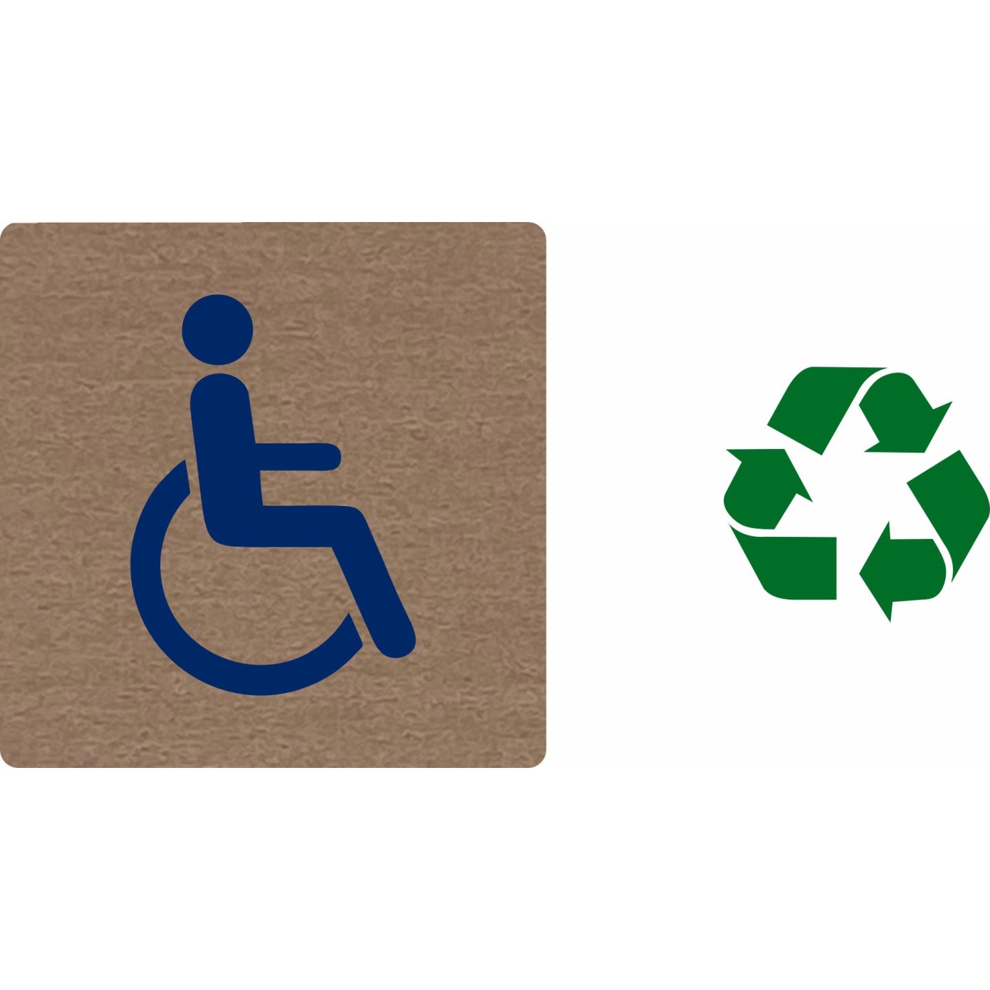 Pictogramme économique en alu " Toilettes handicapé "
