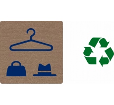 Pictogramme économique en alu " Vestiaires mixtes "