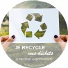 Sticker eco-geste - Je recycle mes déchets
