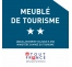 Panonceau Meublé de tourisme 2 étoiles 2024