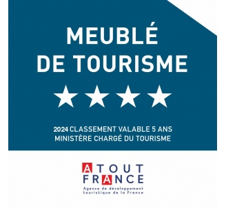 Panonceau Meublé de tourisme 4 étoiles 2024