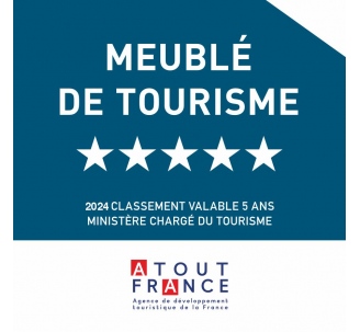 Panonceau Meublé de tourisme 5 étoiles 2024