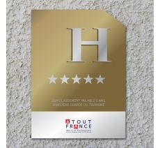 Panonceau Hôtel 5 étoiles 2024