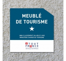 Panonceau Meublé de tourisme 1 étoile 2024