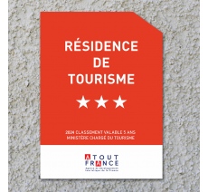 Panonceau Résidence de tourisme 3 étoiles 2024