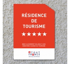 Panonceau Résidence de tourisme 5 étoiles 2024