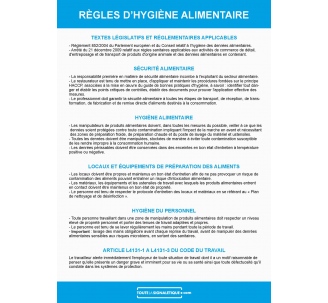 Règles d'hygiène alimentaire