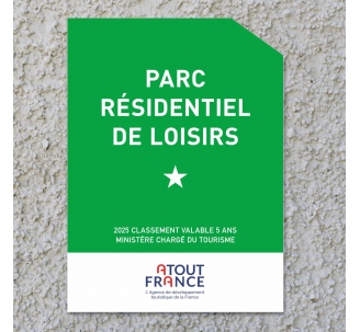 Panonceau Résidence de loisirs 1 étoile 2025