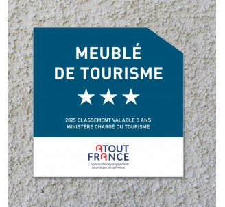 Panonceau Meublé de tourisme 3 étoiles 2025