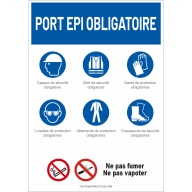 Panneau "Port des EPI obligatoire"