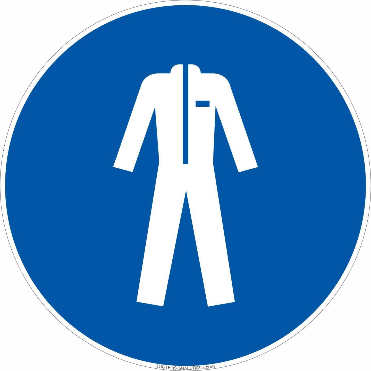 Panneau de sécurité Port des vêtements de protection obligatoire