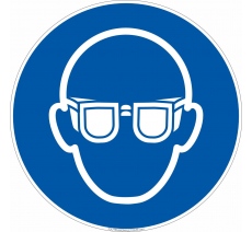 Panneau de sécurité Port de lunettes obligatoire