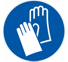 Panneau de sécurité Port des gants obligatoire