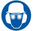 Panneau Port casque, lunettes et casque anti-bruit obligatoire