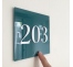 Plaque de porte avec chiffre à personnaliser, en plexiglass avec relief
