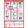 Consignes de sécurité - Panneaux PVC Priplack - Format A4