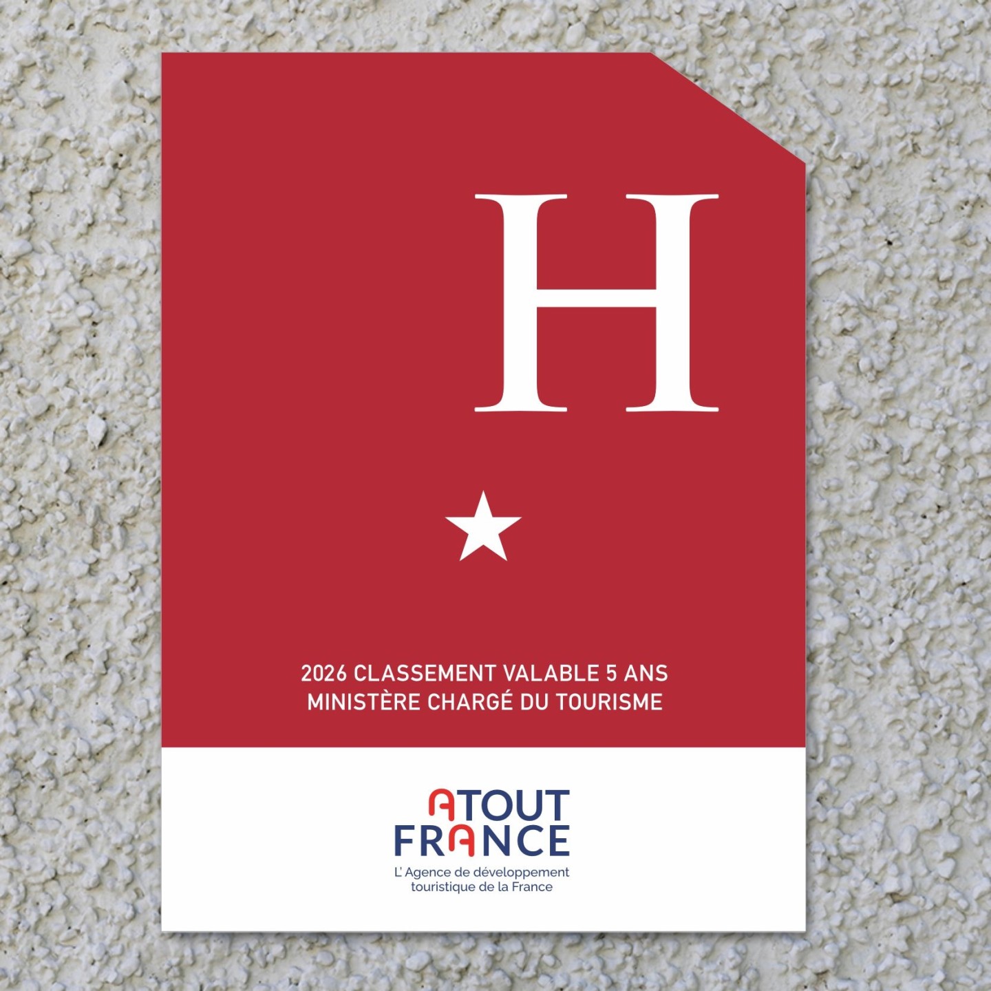 Panonceau Hôtel 1 étoile 2026