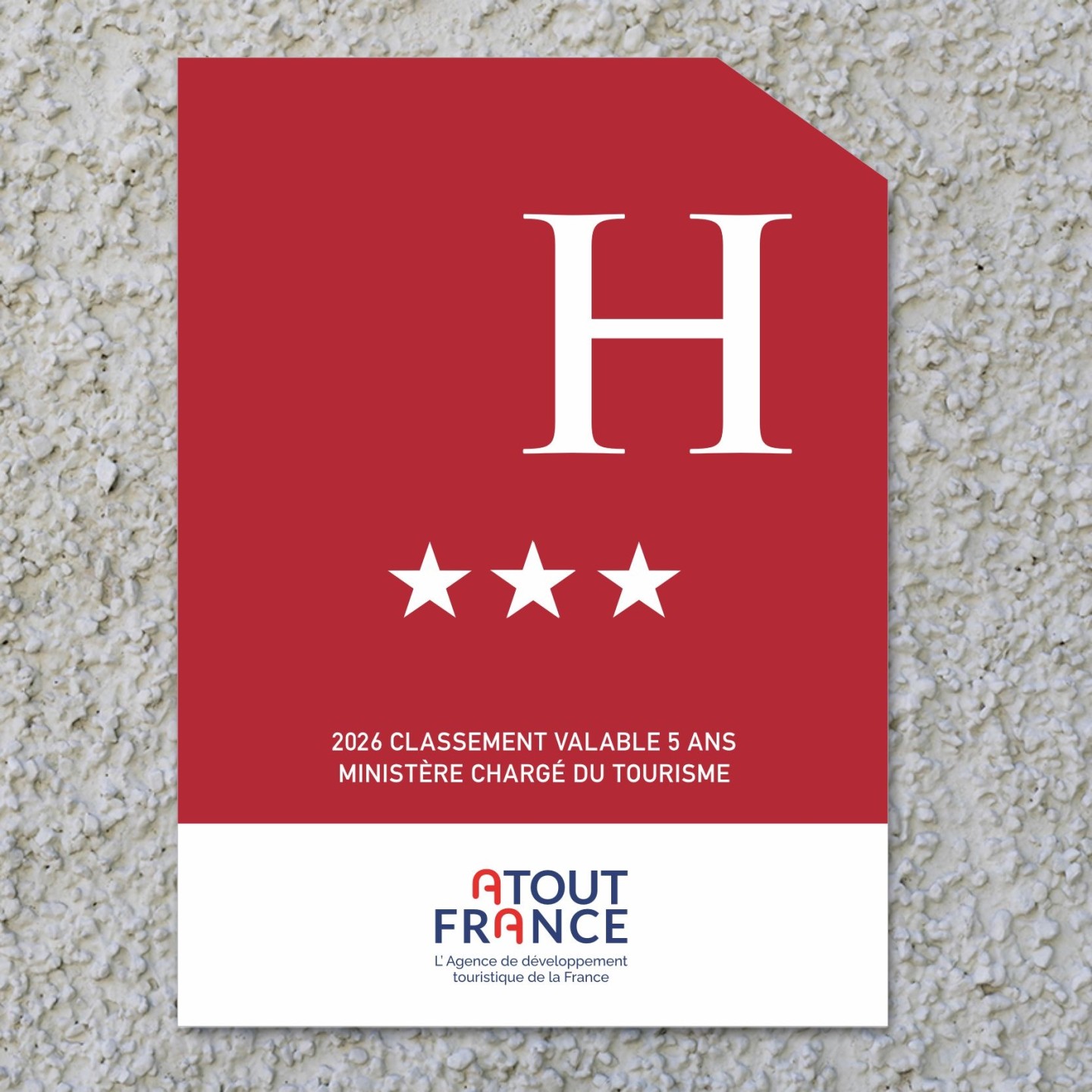 Panonceau Hôtel 3 étoiles 2026