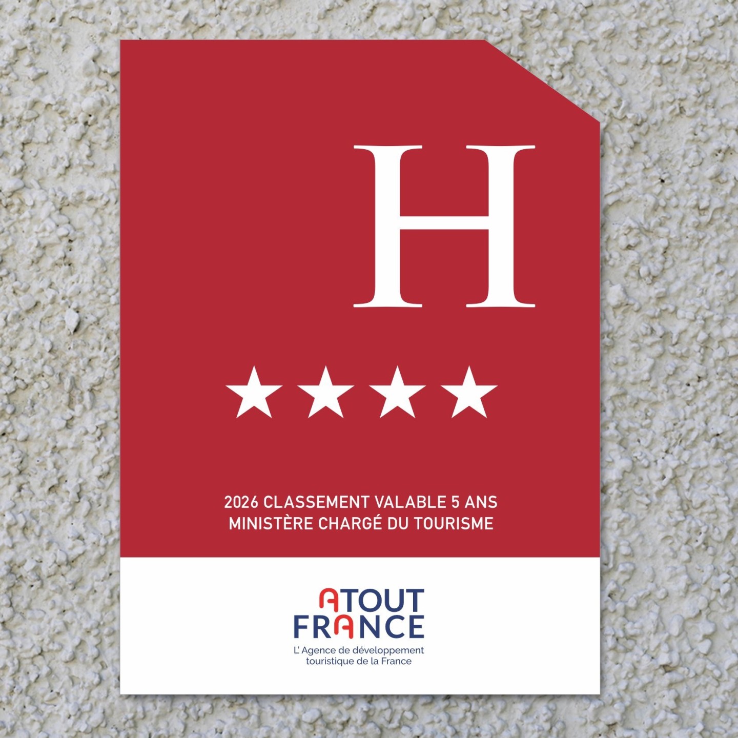 Panonceau Hôtel 4 étoiles 2026