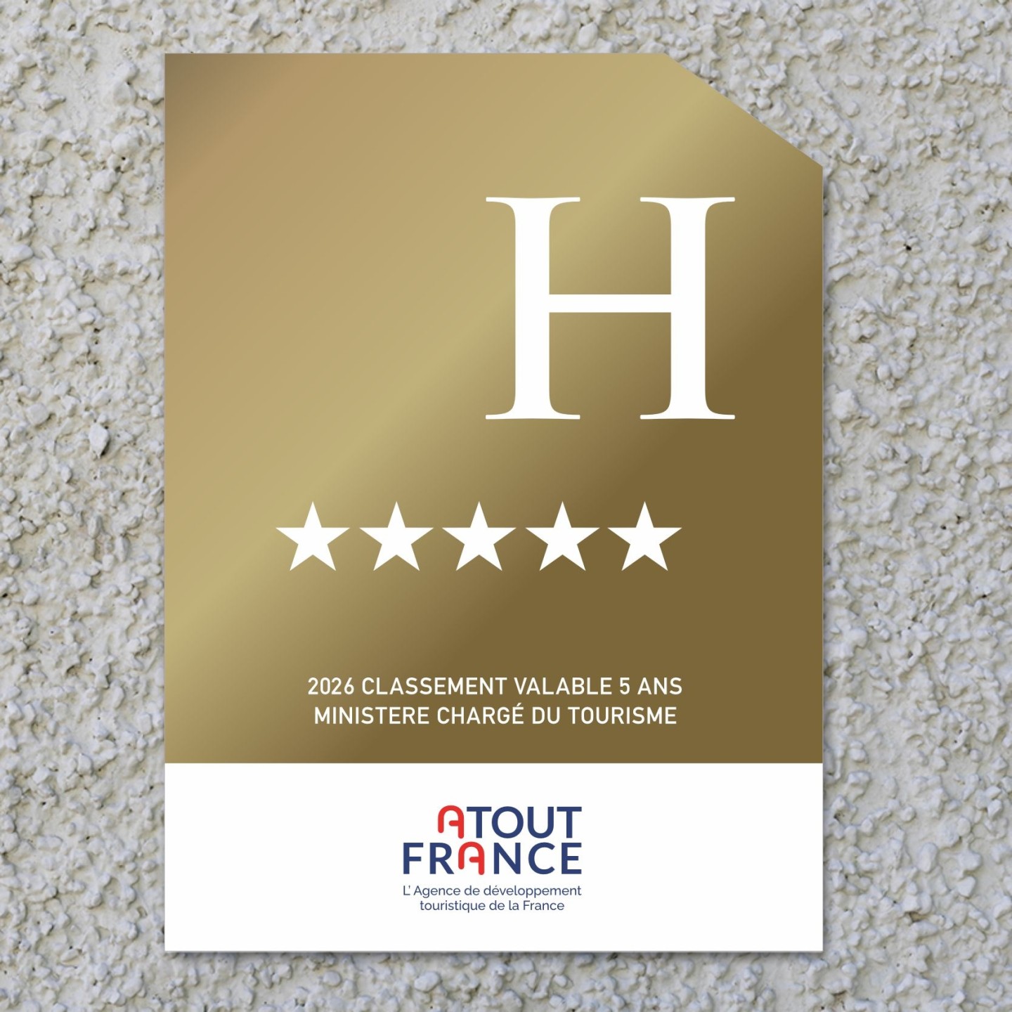 Panonceau Hôtel 5 étoiles 2026