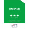 Panonceau Camping tourisme 3 étoiles 2026